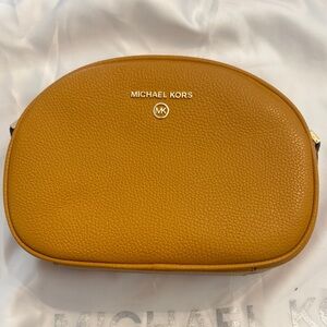 Michael Kors Yellow Leather Crossbody Bag